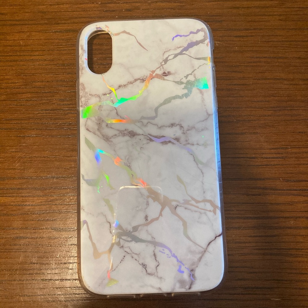 iPhone XR marbled phone case